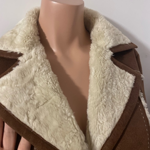 🌹21”PTP lightweight faux sheep leather longline penny lane - Picture 10 of 14